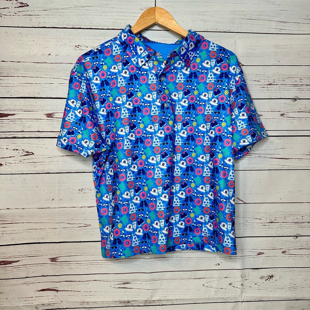 Inward Half | Summer Lifegaurd Bucket Hat print Polo| Youth Large